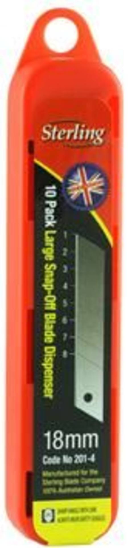 Buy 18mm SNAP OFF BLADES IN SAFETY DISPENSER (PKT 10) in NZ. 