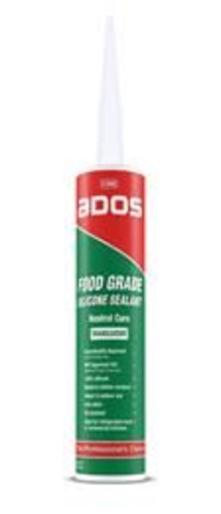 ADOS FOOD GRADE SILICONE SEALANT TRANSLUCENT NEUTRAL CURE 300G