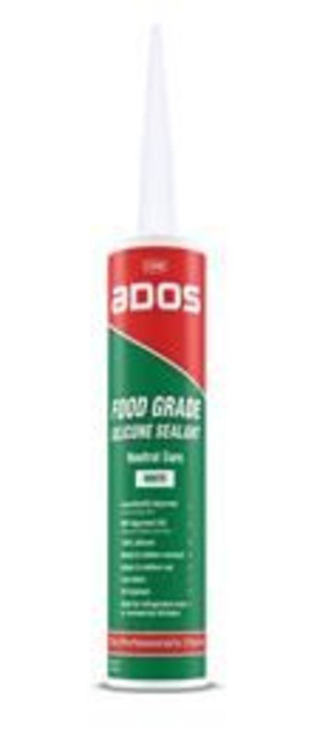 ADOS FOOD GRADE SILICONE SEALANT WHITE NEUTRAL CURE 300G