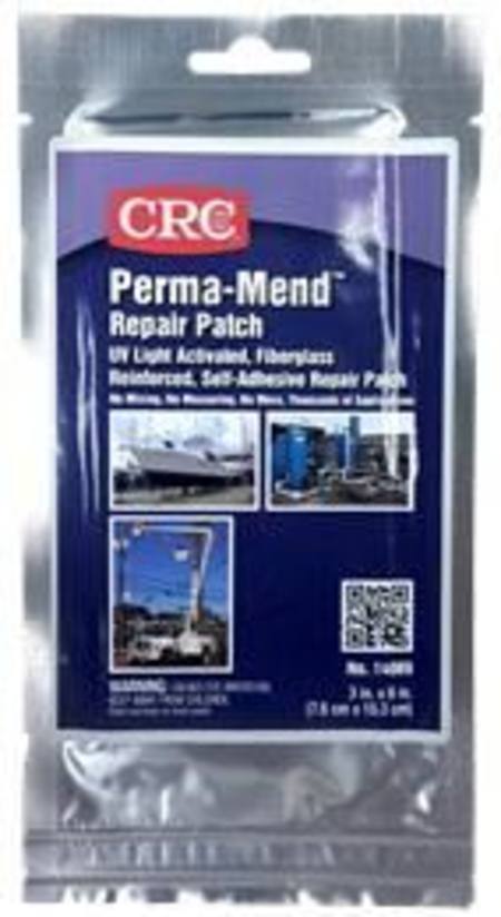 CRC PERMA-MEND INDUSTRIAL REPAIR PATCH UV ACTIVATED 7.6CM X 15.3CM