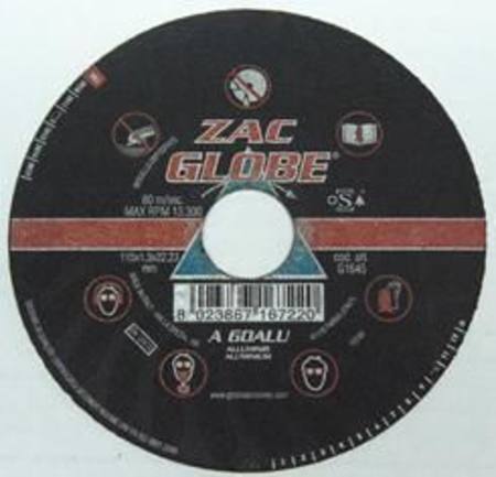 Buy GLOBE ZAC ALUMINIUM CUT OFF DISC 115 x 1.3 x 22mm A60 in NZ. 