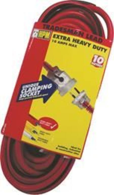 Buy HPM 10mtr EXTRA HEAVY DUTY TRADESMAN EXTENSION LEAD 10amp WITH LOCKING SOCKET in NZ. 