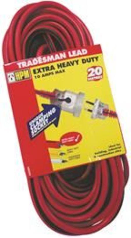 Buy HPM 20mtr EXTRA HEAVY DUTY TRADESMAN EXTENSION LEAD 10amp WITH LOCKING SOCKET in NZ. 