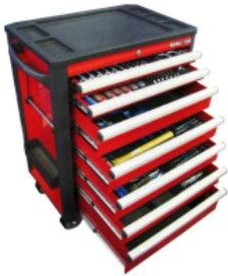 KING TONY 311pc METRIC TOOL KIT IN 7 DRAWER ROLL CABINET SPECIAL BUILD