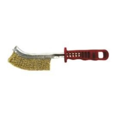 Buy LION BRASS WIRE CREVICE BRUSH RED PLASTIC HANDLE in NZ. 