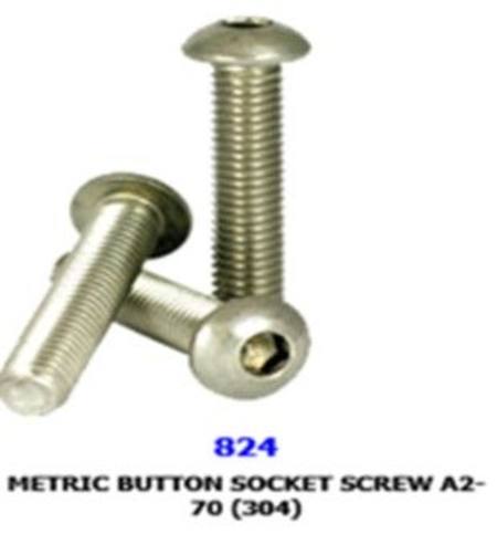 M3 x 0.50 x 6mm 304 STAINLESS STEEL  BUTTON HEAD SOCKET SCREW