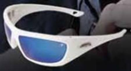 Buy SCOPE THUG WHITE FRAME SAFETY SPECTACLE BLUE MIRROR LENS in NZ. 