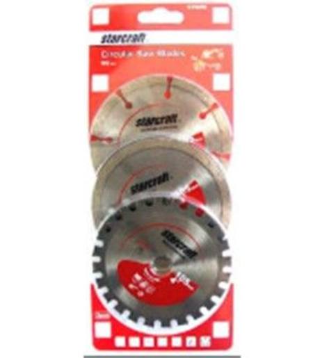 Buy STARCRAFT 115MM 3PC SEGMENTED & CONTINUOUS DIAMOND/TCT CUT OFF WHEEL PACK in NZ. 