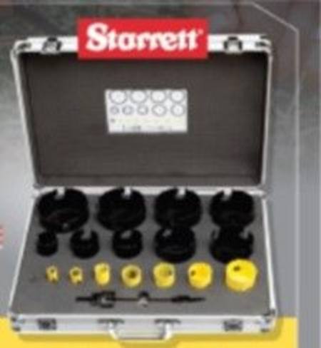 Buy STARRETT 19PC BI-METAL & TUNGSTEN CARBIDE TIPPED HOLE SAW KIT in NZ. 
