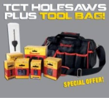 Buy STARRETT 7pc TUNGSTEN CARBIDE TIPPED HOLE SAW TOOL BAG KIT in NZ. 