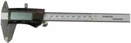 BLU-MOL - VERTEX 150mm/6" 3 SCALE ELECTRONIC CALIPER READS MM INCHES & FRACTIONS