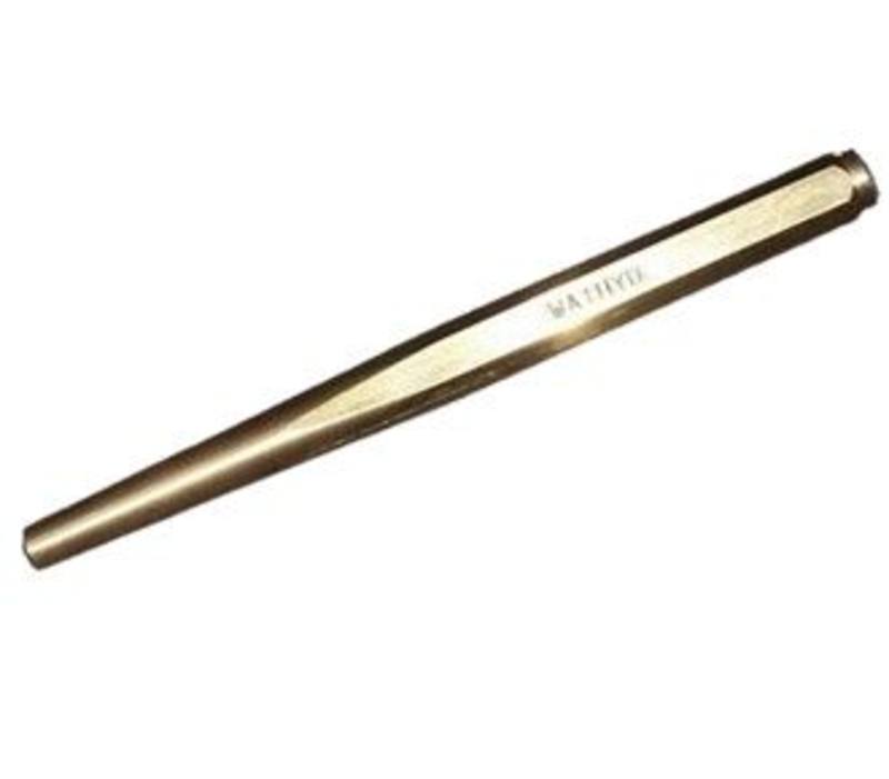 Mayhew 1/2" Brass Drift Punch - 7" Long Non-Sparking Non-Marring Punch Tool
