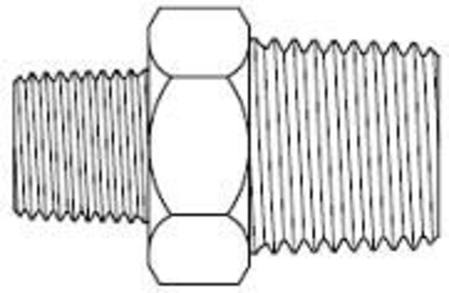 Buy 1/2"BSPM x 3/8"BSPM STAINLESS STEEL REDUCING NIPPLE 316 in NZ. 