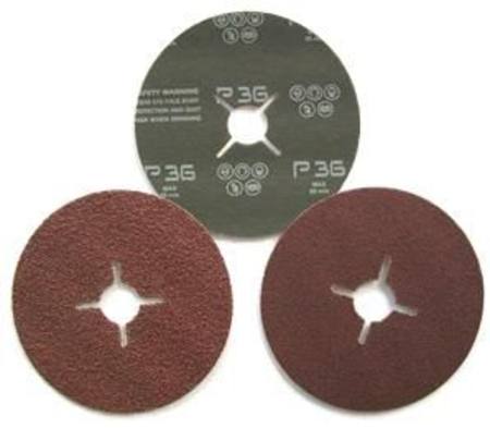 127 x 22mm P100 FIBRE BACKED ABRASIVE DISC