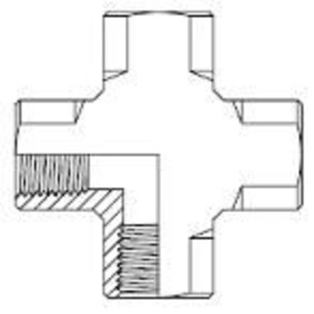 Buy 20mm 3/4"BSPF STAINLESS STEEL CROSS in NZ. 
