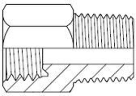 200 3/16"x 1/8"BSPTM INVERTED FLARE CONNECTOR