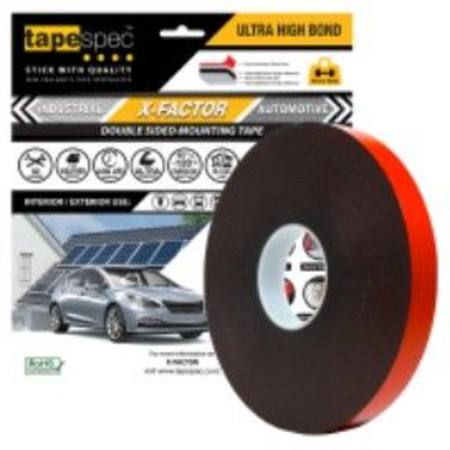 2045RBL X FACTOR ULTRA HIGH BOND ACRYLIC TAPE 1.1MM X  12MM X 15 METRE ROLL CLAMSHELL