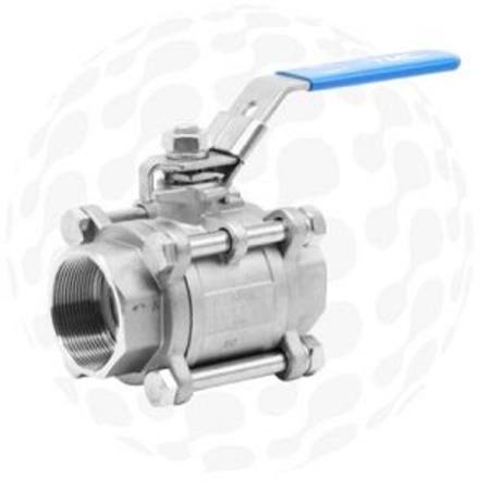 Buy 3/4"BSP S316  STAINLESS STEEL BALL VALVE 3 PIECE ISO5211 PAD in NZ. 