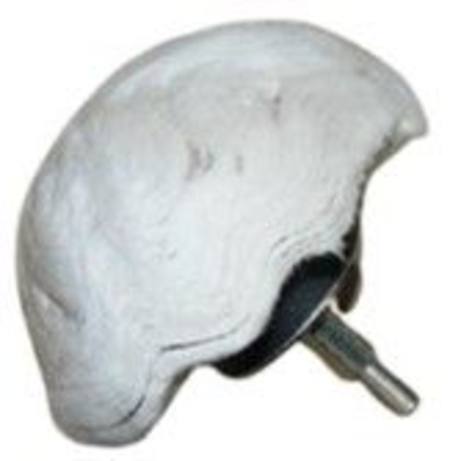Buy 4" MUSHROOM POLISHING MOP 6mm MANDREL in NZ. 