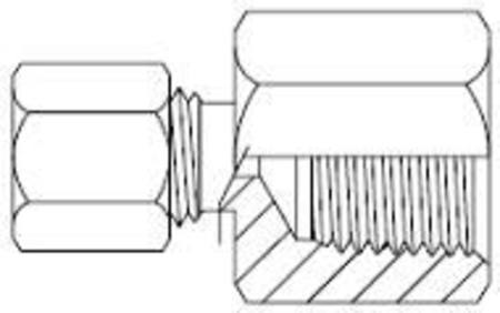 66 1/2"x 3/8"BSPF COMPRESSION UNION