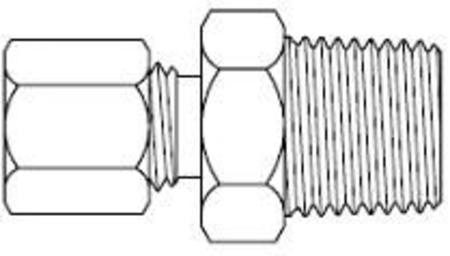 Buy 68 1/2"x 1/4"BSPTM MALE CONNECTOR in NZ. 