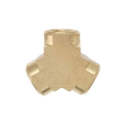 #75 1/4" BSPF BRASS Y PIECE