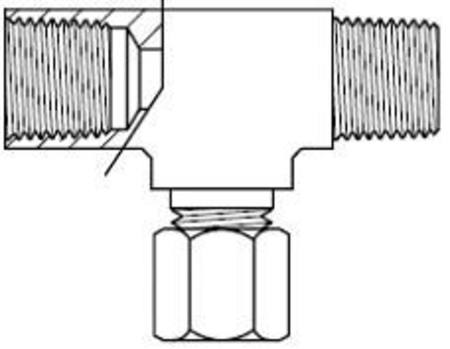 76 3/16"x 1/8" BSPTCOMPRESSION TEE