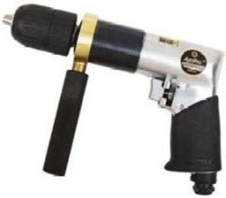 AMPRO 1/2" REVERSIBLE AIR DRILL WITH KEYLESS CHUCK