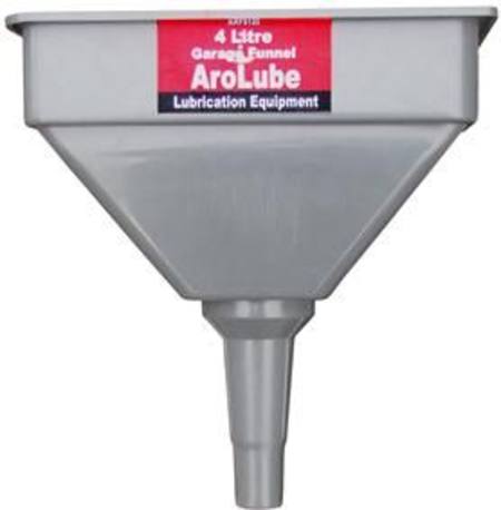 ARLUBE 4 LITRE LARGE GARAGE FUNNEL WITH FILTER