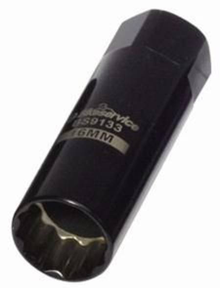 BIKESERVICE 16mm x 3/8"dr SPARK PLUG SOCKET EXTRA THIN WALL