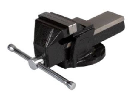Black Steel 107 100mm Sg Iron Workshop Bench Vice Fixed Base In