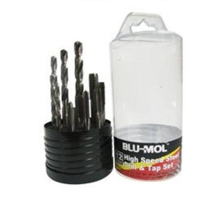 Buy BLU-MOL 12pc HSS TAP & DRILL SET METRIC & BSPT in NZ.