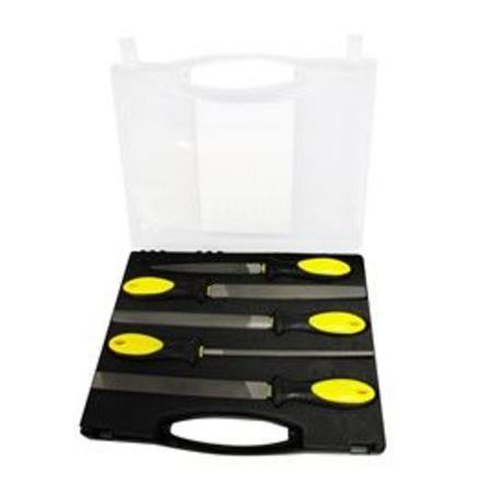 BLU-MOL 5pc FILE SET IN CASE WITH EVA FOAM TRAY