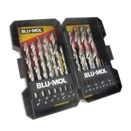 Buy BLU-MOL M3 25pc HSS DRILL SET 1-13mm x 0.5 RISES in NZ. 