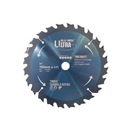 BLU-MOL ULTRA TCT CIRCULAR SAW BLADE 165mm x 24T