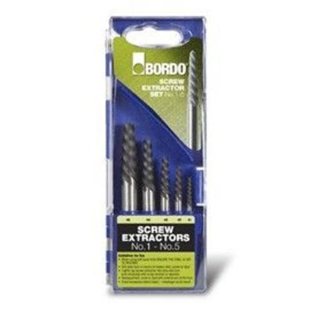 BORDO 5pc SCREW EXTRACTOR SET