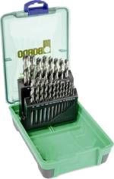 Buy BORDO F2 22pc HSS DRILL SET 1/16-3/8 x 1/64 RISES IN ABS CASE in NZ. 