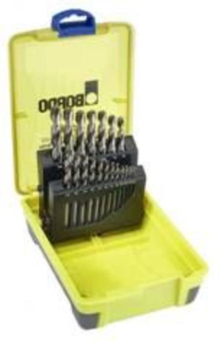 Buy BORDO M2 19pc HSS DRILL SET 1-10mm x 0.5 RISES ABS CASE in NZ. 