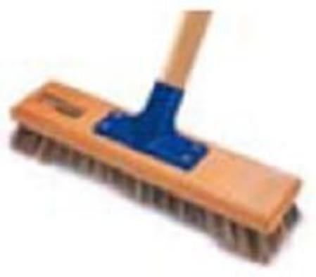 BRUSHWORKS 30cm DECK SCRUB WITH HANDLE