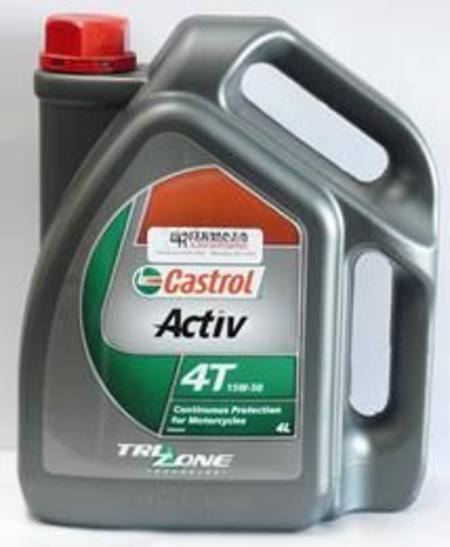 Buy CASTROL ACTIV 4T 15W-50 MOTORCYCLE OIL 4 LITRE in NZ. 