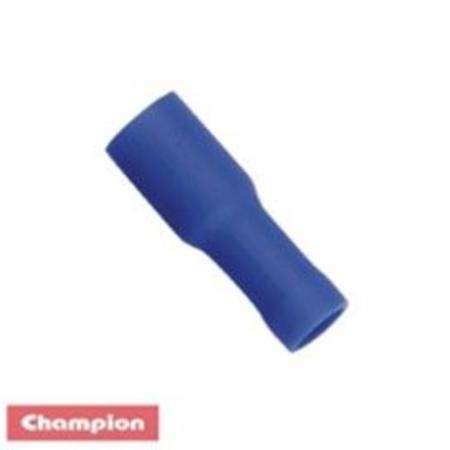 CHAMPION 201FBLUE FEMALE BULLET TERMINALS PKT 25