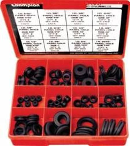 CHAMPION RUBBER WIRING GROMMET ASSORTMENT 83pc