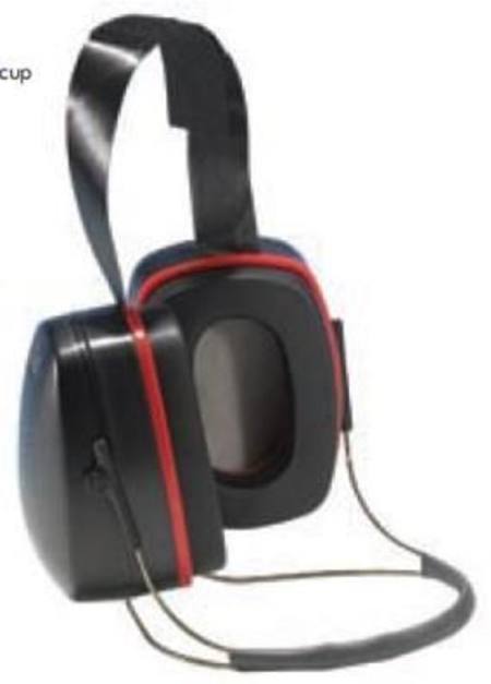 CLASS 5 ROCKMAN RED BAND EARMUFF NECK TYPE