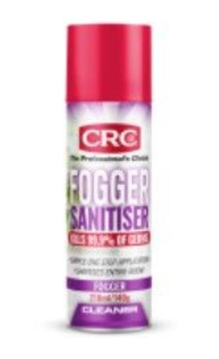 Buy CRC FOGGER SANITISER AEROSOL 210ML GET A FREE PAIR OF CRC FINGERLESS GLOVES WHEN YOU BUY 2 valid 1/8/20-30/9/20 in NZ.