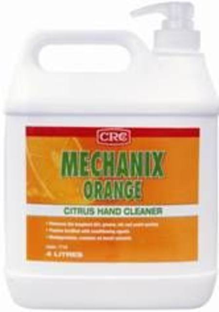 CRC MECHANIX ORANGE CITRUS HAND CLEANER WITH PUMICE 3.78ltr
