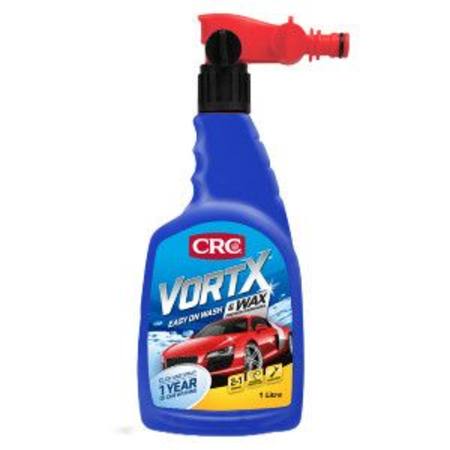 CRC VORTX EASY ON WASH & WAX PREMIUM CARNAUBA CLICK & SPRAY 1LTR