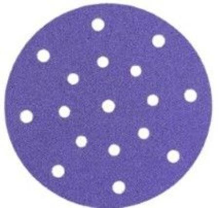 DIMEISI 150mm 15 HOLE 80G CERAMIC FILM BACKED VELCRO DISC PKT 50