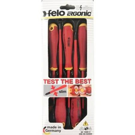 FELO 413 SERIES 5pc ERGONIC E SLIM SCREWDRIVER SET INSULATED