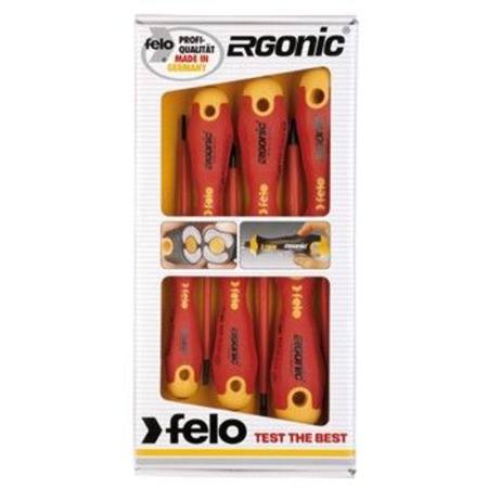 FELO 413 SERIES 6pc ERGONIC SCREWDRIVER SET INSULATED