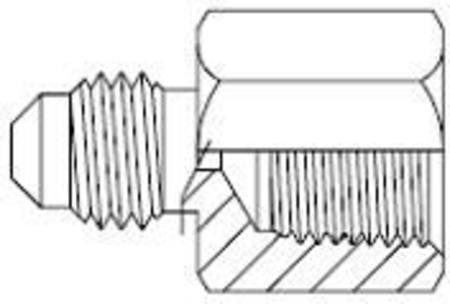 GFF1508 15mm PIPE x 1/2" BSPT GAS FLARE F/MALE UNION